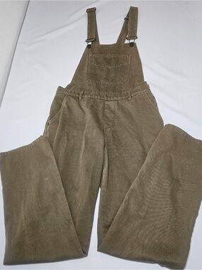ZARA Z1975 Khaki Corduroy Overalls Women’s Size S 26 – Special Edition